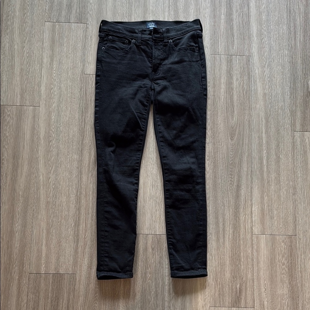 J.Crew Women's Black Jeans 8 inch mid rise skinny size 27